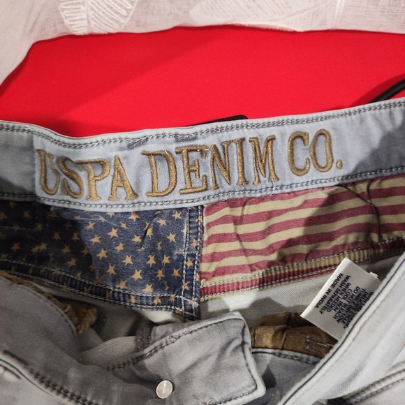 U.S. Polo Assn. Jeans light grey men's size 32 x 29 stretchy - Picture 5 of 8